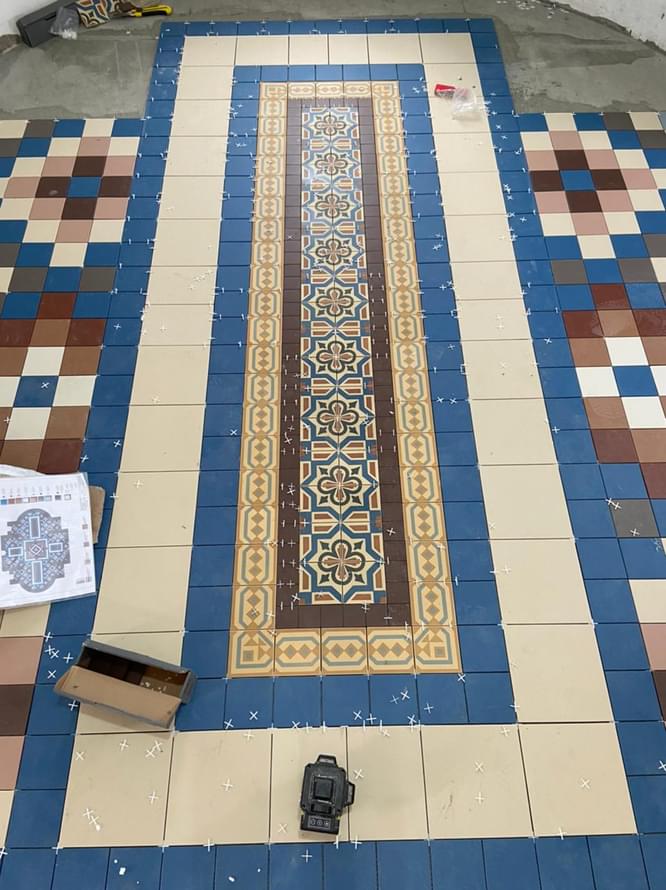 керамогранит фабрики Winckelmans коллекция Simple Colors Decors Encaustic