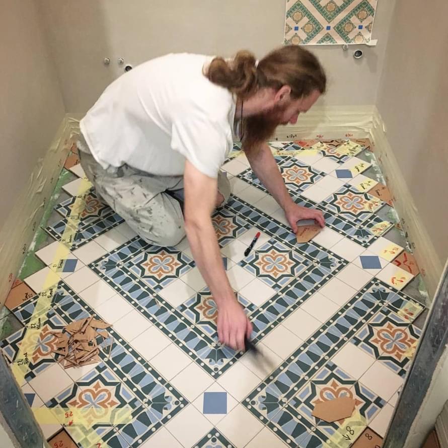 керамогранит фабрики Winckelmans коллекция Simple Colors Decors Encaustic