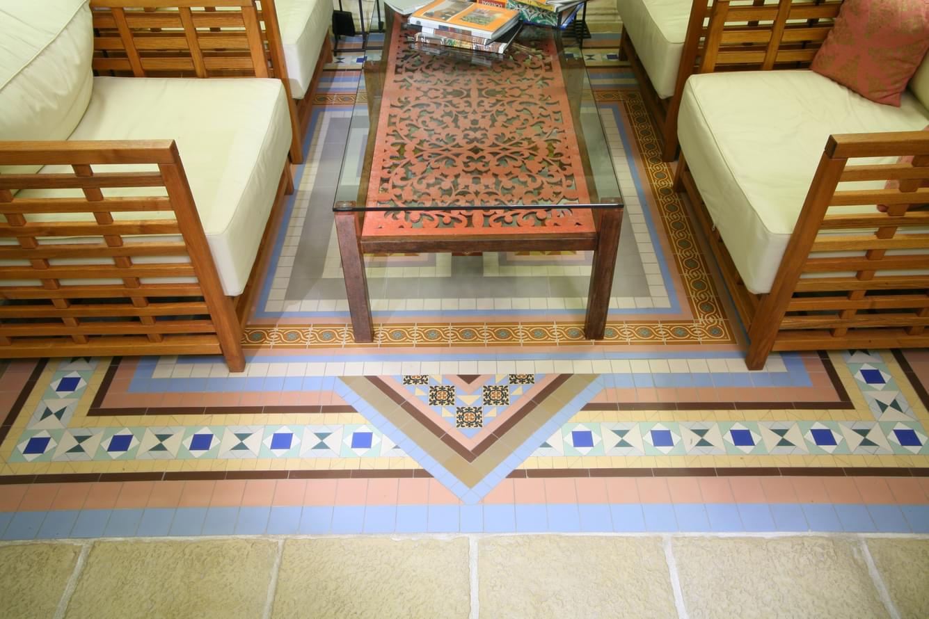 керамогранит фабрики Winckelmans коллекция Simple Colors Decors Encaustic