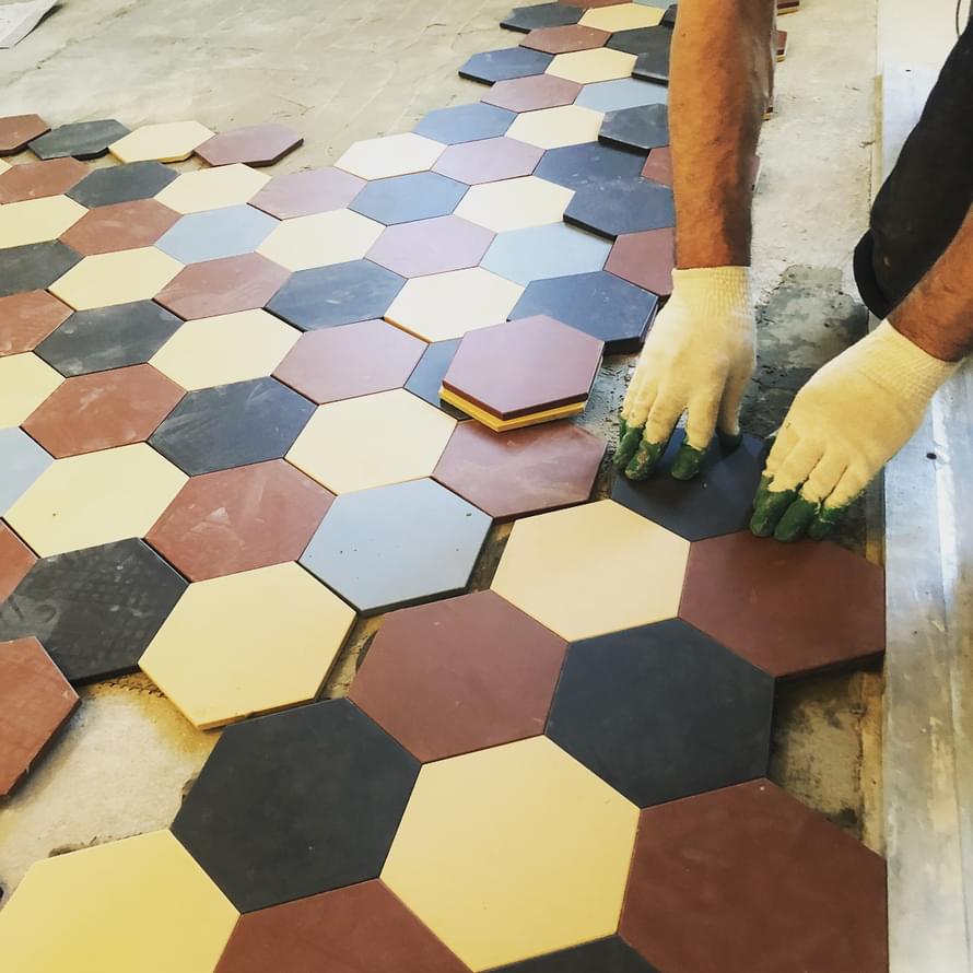 керамогранит фабрики Winckelmans коллекция Simple Colors Hexagon