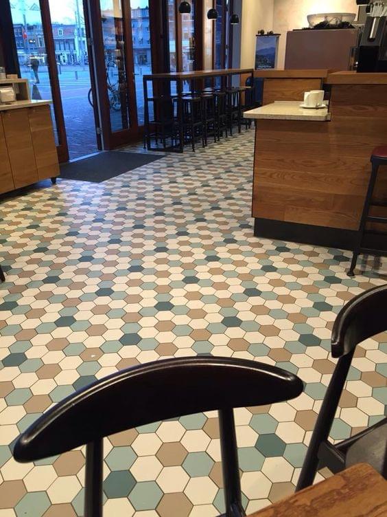 керамогранит фабрики Winckelmans коллекция Simple Colors Hexagon