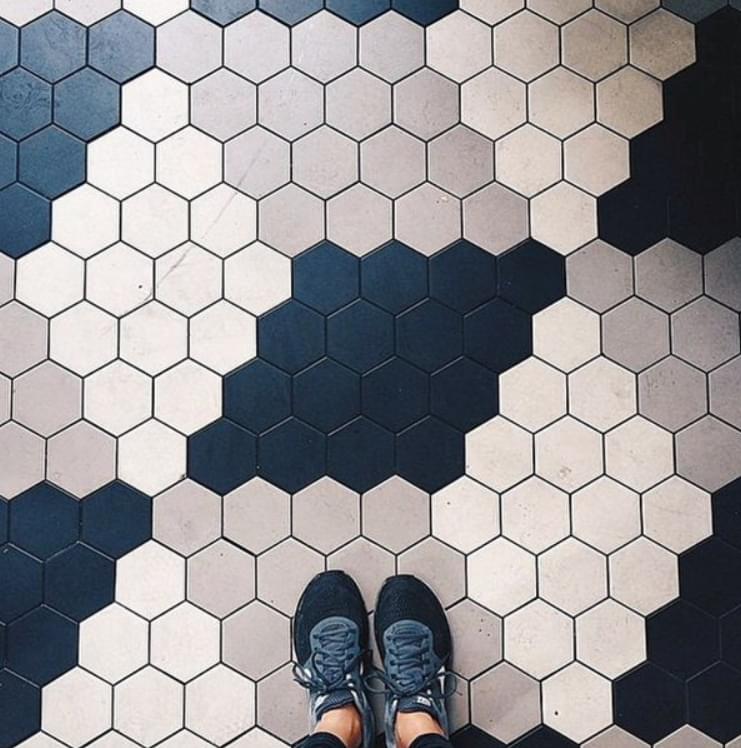 керамогранит фабрики Winckelmans коллекция Simple Colors Hexagon