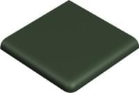 Плитка Winckelmans Simple Colors Skirting 2Br10 Dark Green Vef 10x10 см, поверхность матовая