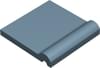 Плитка Winckelmans Simple Colors Skirting Finger Grips Blue Beu 10x10 см, поверхность матовая