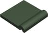 Плитка Winckelmans Simple Colors Skirting Finger Grips Dark Green Vef 10x10 см, поверхность матовая