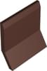 Плитка Winckelmans Simple Colors Skirting Par Brown Bru 10x10 см, поверхность матовая