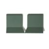 Плитка Winckelmans Simple Colors Skirting Sit-On Skirting Angle Ext. Dark Green Vef Set 10x10 см, поверхность матовая