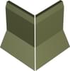 Плитка Winckelmans Simple Colors Skirting Sit-On Skirting Angle Ext. Green Australian Vea Set 10x10 см, поверхность матовая
