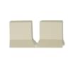 Плитка Winckelmans Simple Colors Skirting Sit-On Skirting Angle Ext. White Bau Set 10x10 см, поверхность матовая