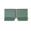 Плитка Winckelmans Simple Colors Skirting Sit-On Skirting Angle Int. Dark Green Vef Set 10x10 см, поверхность матовая
