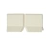 Плитка Winckelmans Simple Colors Skirting Sit-On Skirting Angle Int. Super White Bas Set 10x10 см, поверхность матовая