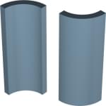 Winckelmans Simple Colors Skirting Swimming Pool Angle Int. Blue Beu 3.2x10