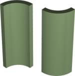 Winckelmans Simple Colors Skirting Swimming Pool Angle Int. Green Veu 3.2x10