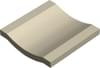 Плитка Winckelmans Simple Colors Special Channel White Bau 10x10 см, поверхность матовая