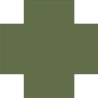 Плитка Winckelmans Simple Colors Special Cross 7 Green Australian Vea 7x7 см, поверхность матовая