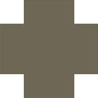 Плитка Winckelmans Simple Colors Special Cross 7 Mole Tau 7x7 см, поверхность матовая