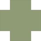 Плитка Winckelmans Simple Colors Special Cross 7 Pale Green Vep 7x7 см, поверхность матовая