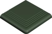 Плитка Winckelmans Simple Colors Step 2Nm10 Dark Green Vef 10x10 см, поверхность матовая, рельефная