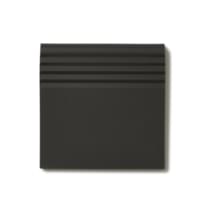 Плитка Winckelmans Simple Colors Step Nm10 Black Noi 10x10 см, поверхность матовая, рельефная