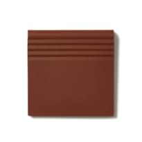 Плитка Winckelmans Simple Colors Step Nm10 Red Rou 10x10 см, поверхность матовая, рельефная