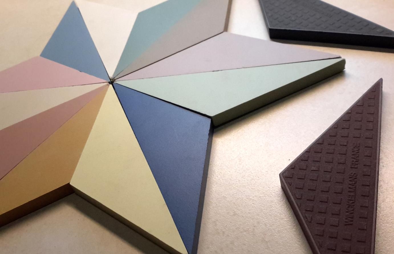 керамогранит фабрики Winckelmans коллекция Simple Colors Triangle