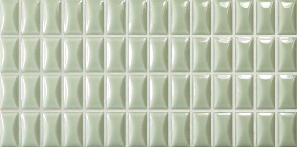 Плитка Wow 3D Bars Bevel Jade Gloss 12.5x25 см, поверхность глянец, рельефная