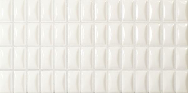 Плитка Wow 3D Bars Bevel Quartz Gloss 12.5x25 см, поверхность глянец, рельефная