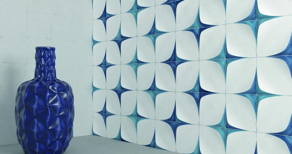 керамика фабрики Wow коллекция Blanc Et Bleu