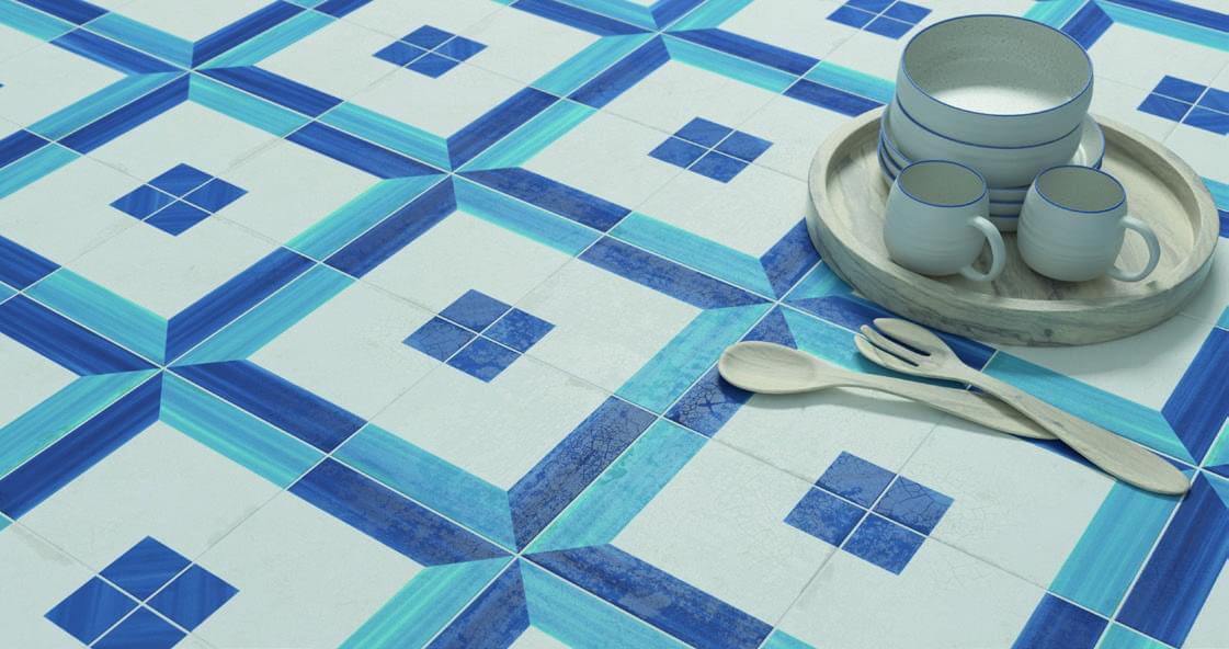 керамика фабрики Wow коллекция Blanc Et Bleu