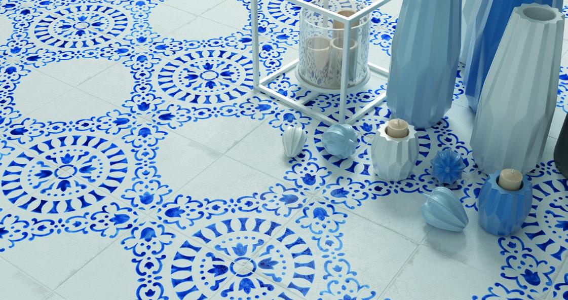 керамика фабрики Wow коллекция Blanc Et Bleu