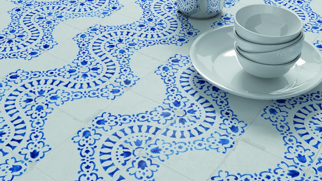 керамика фабрики Wow коллекция Blanc Et Bleu