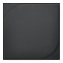 Плитка Wow Essential Leaf L Black Matt 25x25 см, поверхность матовая