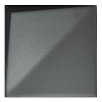 Плитка Wow Essential Noudel Black Matt 12.5x12.5 см, поверхность матовая