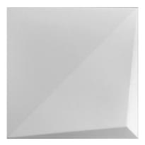 Плитка Wow Essential Noudel L White Matt 25x25 см, поверхность матовая