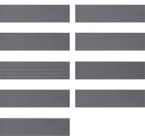 Плитка Wow Gradient Decor Black Matt 7.5x30 см, поверхность матовая