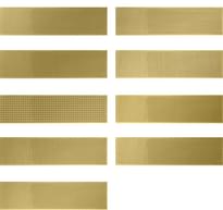 Плитка Wow Gradient Decor Gold Gloss 7.5x30 см, поверхность глянец
