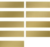 Плитка Wow Gradient Decor Gold Matt 7.5x30 см, поверхность матовая
