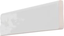 Плитка Wow Mestizaje Bullnose Zellige White 3.5x12.5 см, поверхность глянец