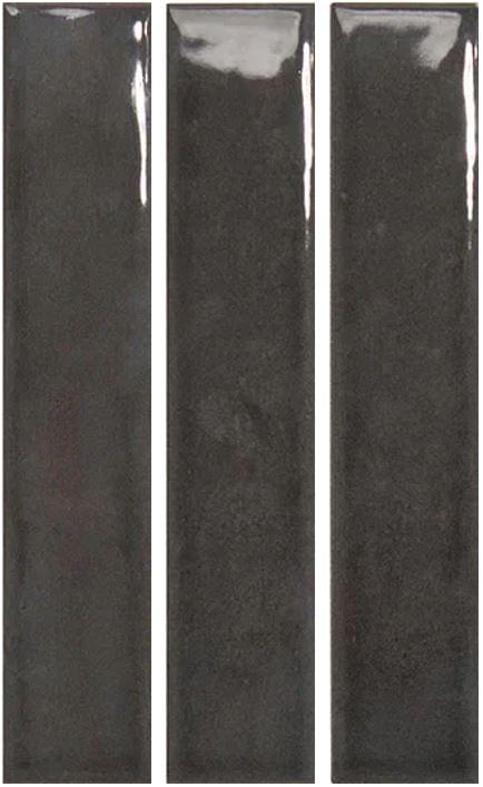Плитка Wow Nouvelle Charcoal Gloss 3x16 см, поверхность глянец