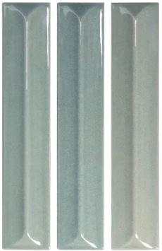 Плитка Wow Nouvelle Vague Palladian Blue Gloss 3x16 см, поверхность глянец, рельефная