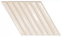 Плитка Wow Spike Bars A Deep White 15x25.9 см, поверхность глянец, рельефная