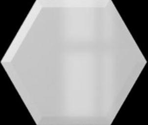 Wow Subway Lab Mini Hexa Bevel Ice White Gloss 15x17.3