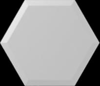 Плитка Wow Subway Lab Mini Hexa Bevel Ice White Matt 15x17.3 см, поверхность матовая