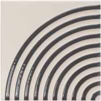Плитка Wow Twister Twist Dove Stone Graphite 12.5x12.5 см, поверхность микс, рельефная