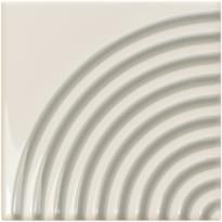 Плитка Wow Twister Twist Vapor Mint Grey 12.5x12.5 см, поверхность глянец, рельефная