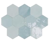 Плитка Wow Zellige Hexa Aqua 10.8x12.4 см, поверхность глянец