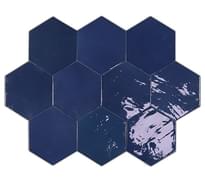 Плитка Wow Zellige Hexa Cobalt 10.8x12.4 см, поверхность глянец
