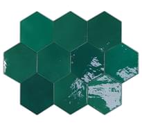 Плитка Wow Zellige Hexa Emerald 10.8x12.4 см, поверхность глянец