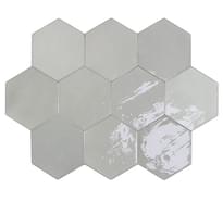 Плитка Wow Zellige Hexa Grey 10.8x12.4 см, поверхность глянец