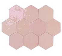 Плитка Wow Zellige Hexa Pink 10.8x12.4 см, поверхность глянец